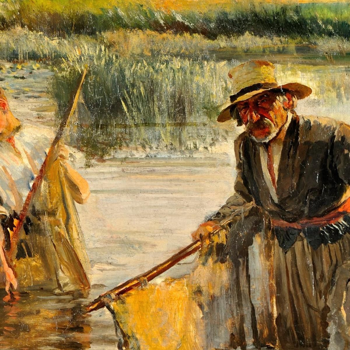 Fishermen 2 Leon Wyczółkowski lwy16 canvas print