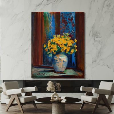 Marsh Marigolds Leon Wyczółkowski lwy27 canvas print 