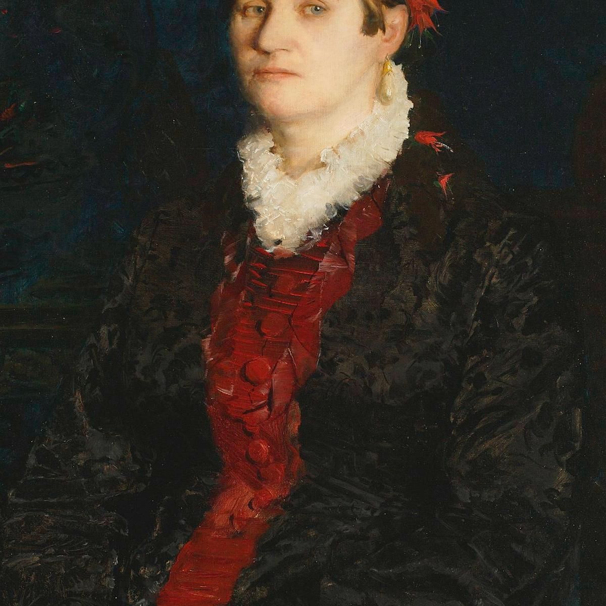 Portrait Of A Woman Leon Wyczółkowski lwy39 canvas print