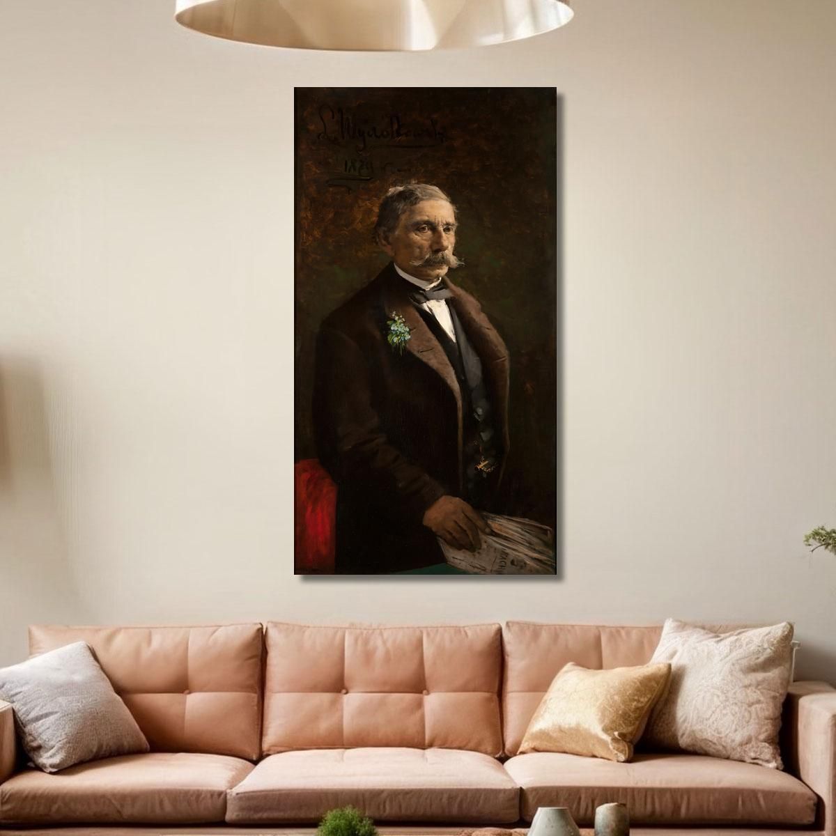 Portrait Of Jakub Barącz Leon Wyczółkowski lwy42 canvas print 
