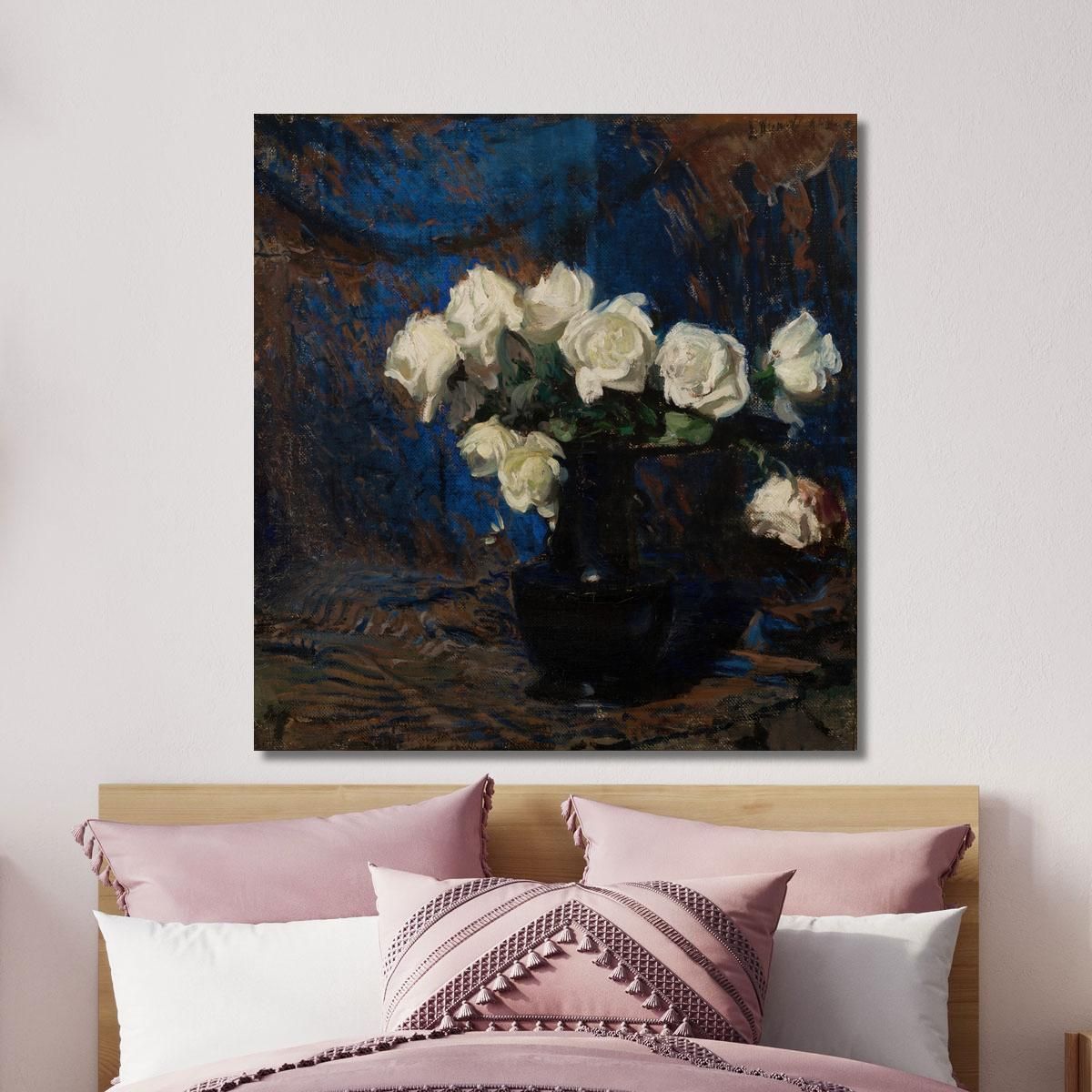 White Roses Leon Wyczółkowski lwy65 canvas print 