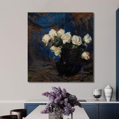White Roses Leon Wyczółkowski lwy65 canvas print 
