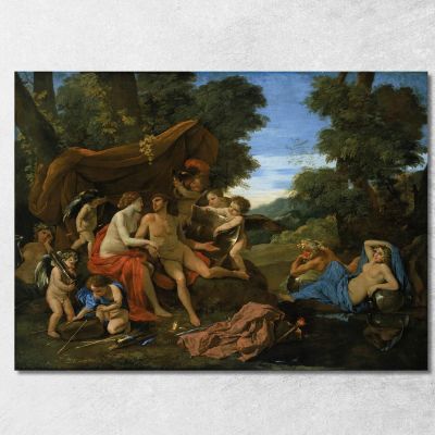 Mars And Venus Nicolas Poussin nps18 canvas print 