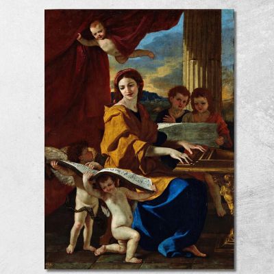 St. Cecilia Nicolas Poussin nps25 canvas print 