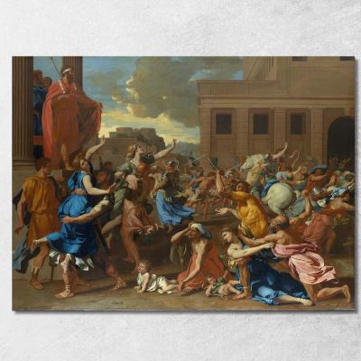 The Abduction Of The Sabine Women Nicolas Poussin nps26 canvas print 