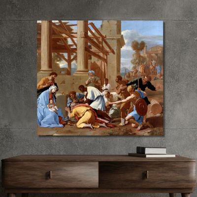 The Adoration Of The Magi Nicolas Poussin nps27 canvas print 