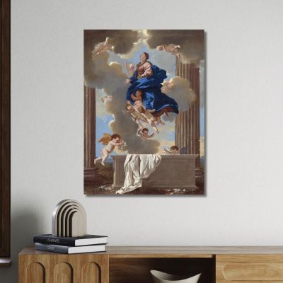 The Assumption Of The Virgin Nicolas Poussin nps29 canvas print 