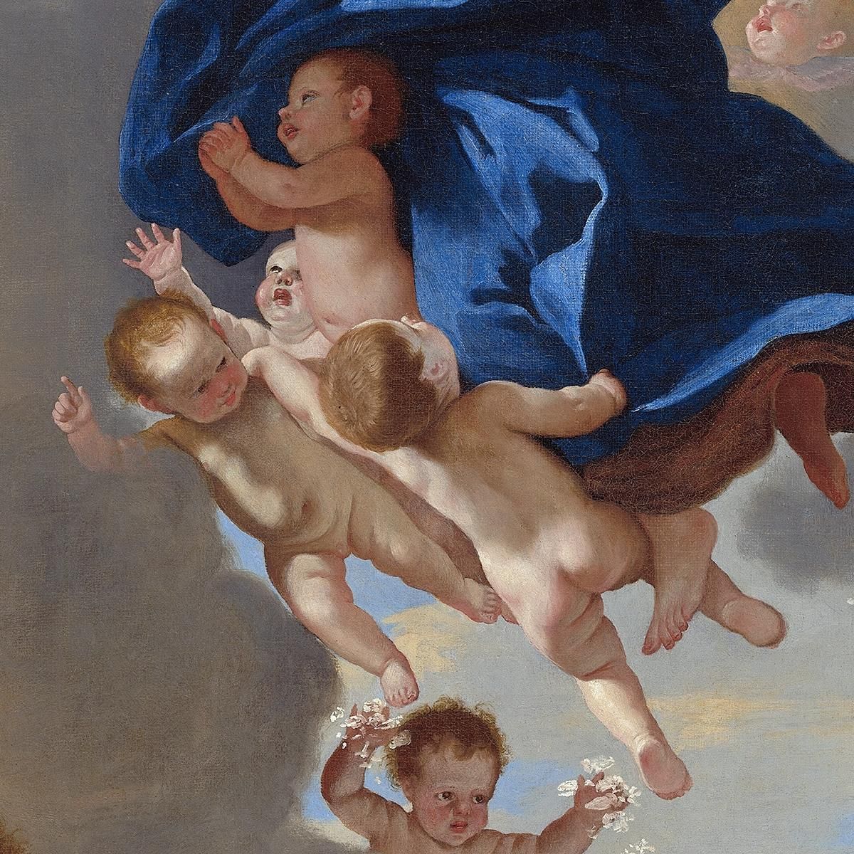 The Assumption Of The Virgin Nicolas Poussin nps29 canvas print