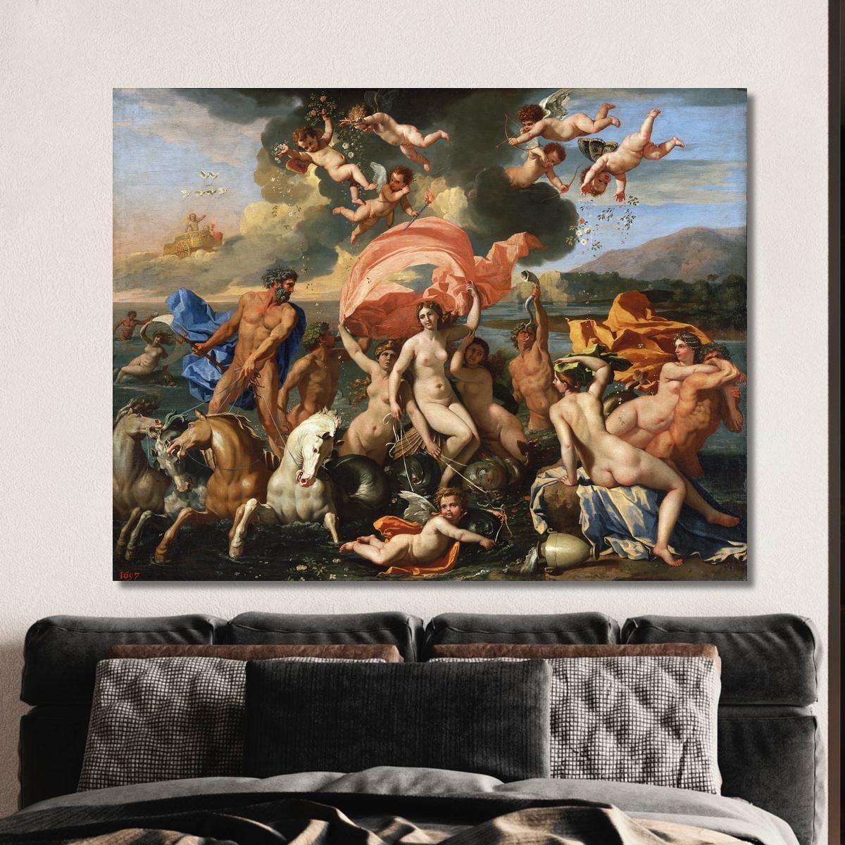 The Birth Of Venus Nicolas Poussin nps31 canvas print 