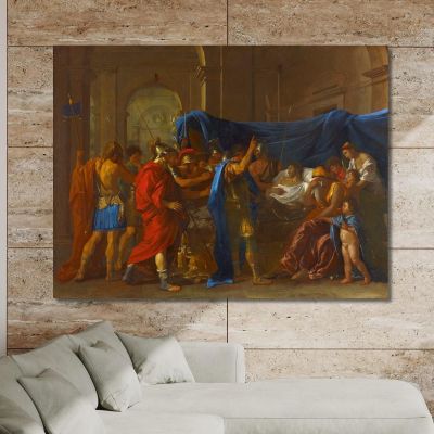The Death Of Germanicus Nicolas Poussin nps35 canvas print 