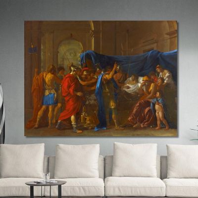 The Death Of Germanicus Nicolas Poussin nps35 canvas print 