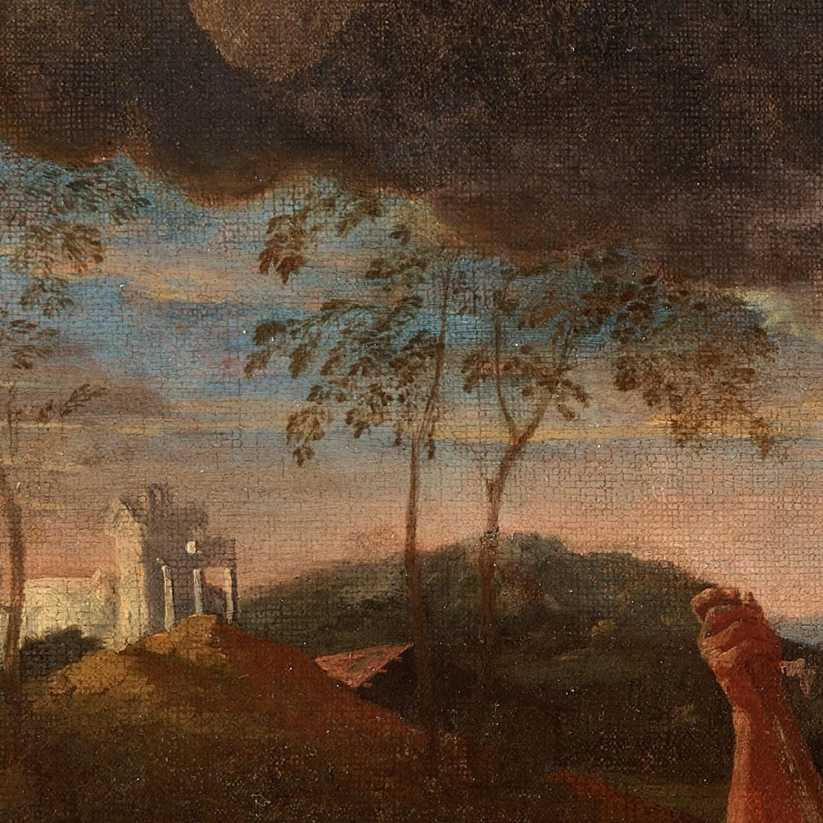 The Return Of The Holy Family To Nazareth Nicolas Poussin nps43 canvas print