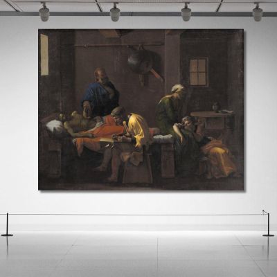 The Testament Of Eudamidas Nicolas Poussin nps45 canvas print 