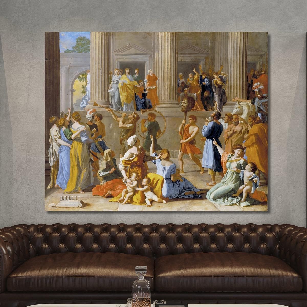 The Triumph Of David Nicolas Poussin nps46 canvas print 