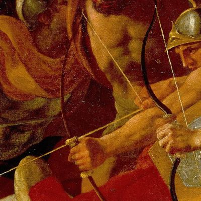 The Victory Of Joshua Over The Amalekites Nicolas Poussin nps47 canvas print