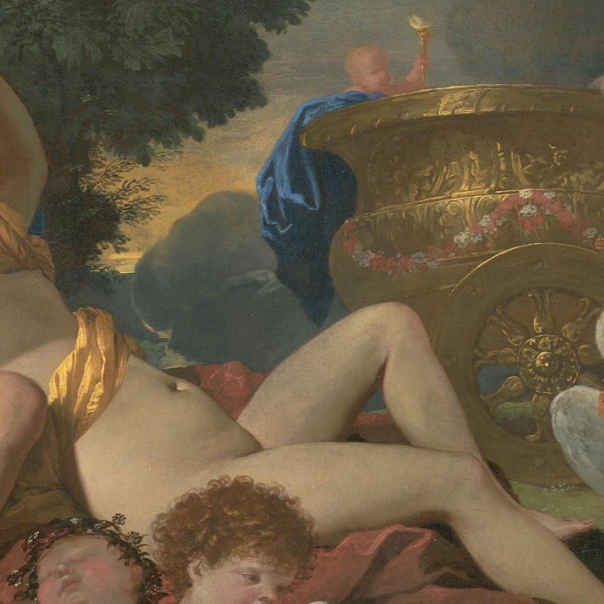 Venus And Adonis Nicolas Poussin nps48 canvas print