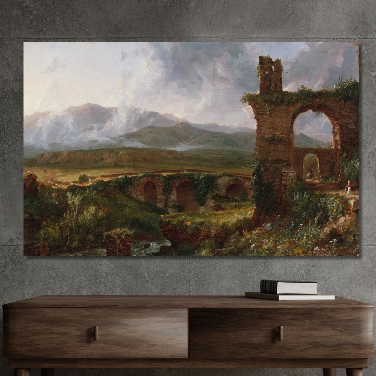A View Near Tivoli Morning Thomas Cole tcl1 canvas print 
