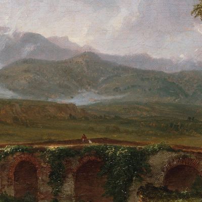 A View Near Tivoli Morning Thomas Cole tcl1 canvas print