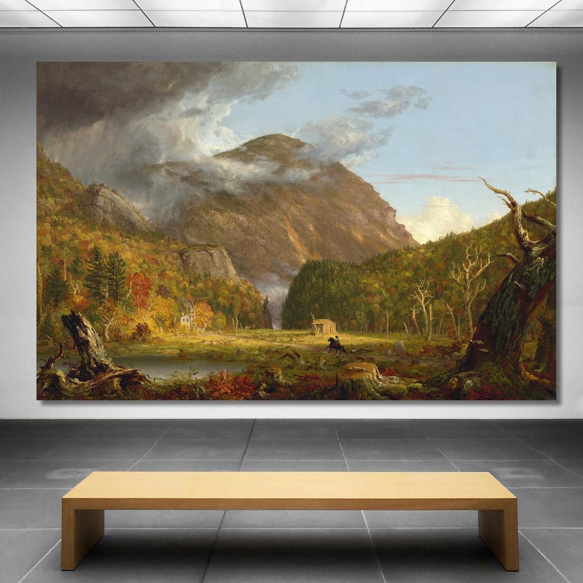 A View Of The Mountain Pass Called The Notch Of The White Mountains Crawford Notch Thomas Cole tcl2 canvas print 