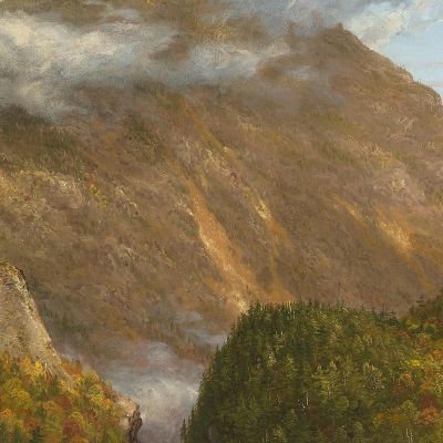A View Of The Mountain Pass Called The Notch Of The White Mountains Crawford Notch Thomas Cole tcl2 canvas print