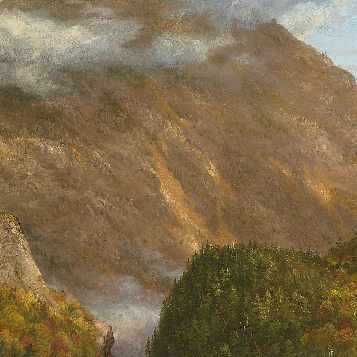 A View Of The Mountain Pass Called The Notch Of The White Mountains Crawford Notch Thomas Cole tcl2 canvas print