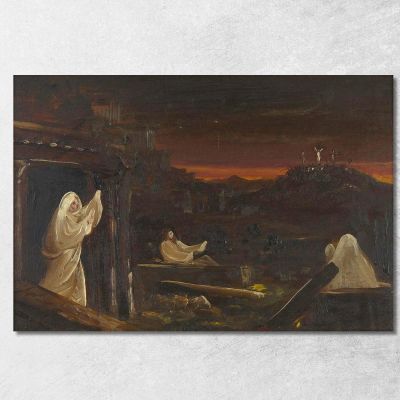 Dead Rising From Tombs Thomas Cole tcl10 canvas print 