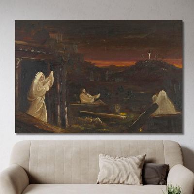 Dead Rising From Tombs Thomas Cole tcl10 canvas print 