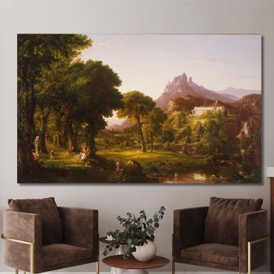 Dream Of Arcadia Thomas Cole tcl12 canvas print 