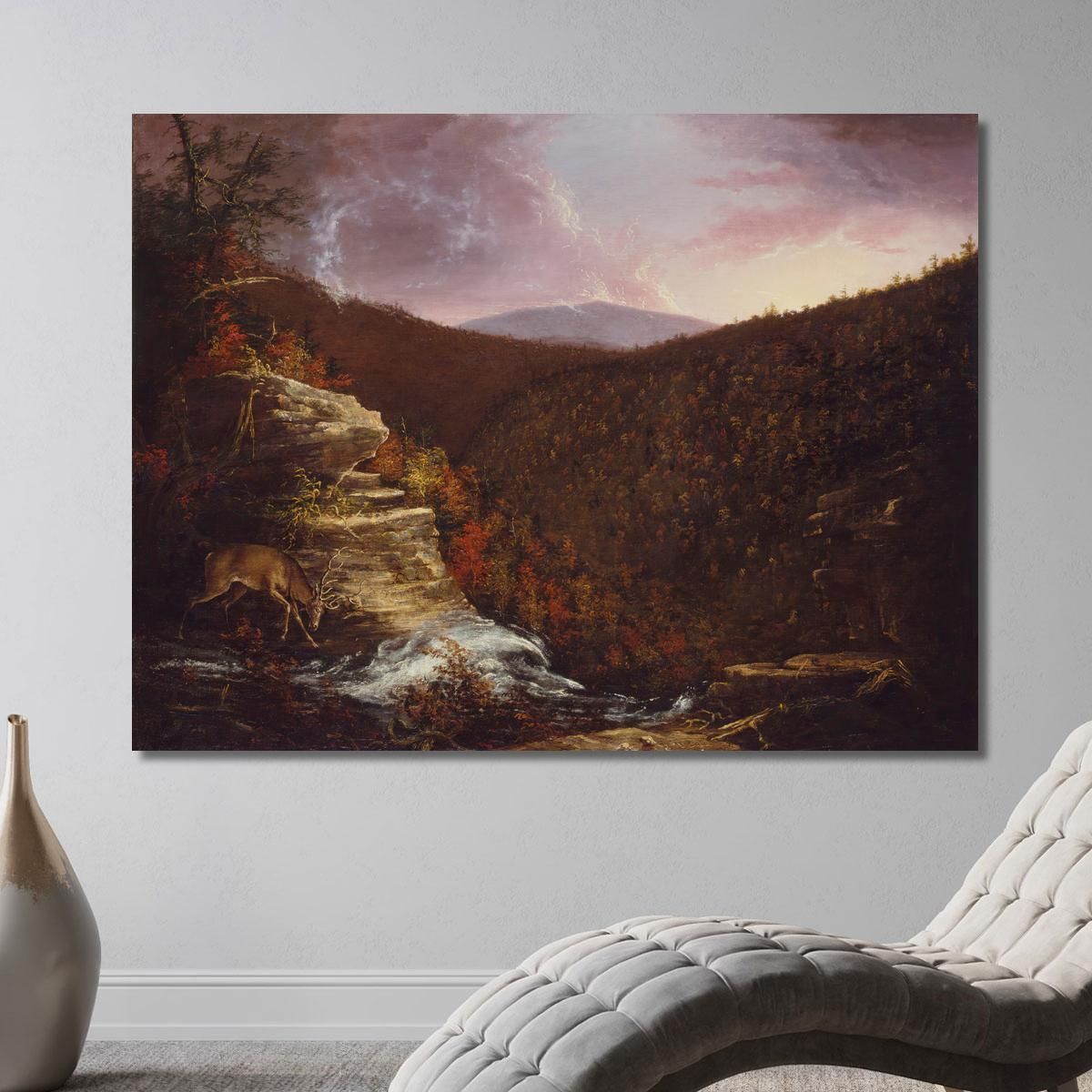From The Top Of Kaaterskill Falls Thomas Cole tcl14 canvas print 