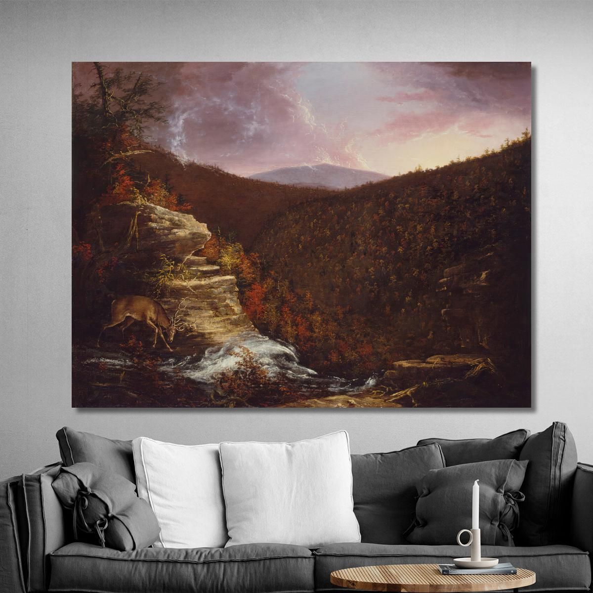From The Top Of Kaaterskill Falls Thomas Cole tcl14 canvas print 