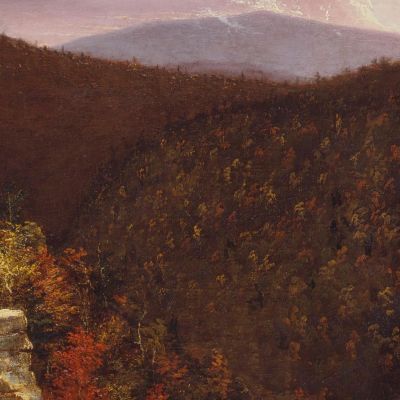 From The Top Of Kaaterskill Falls Thomas Cole tcl14 canvas print