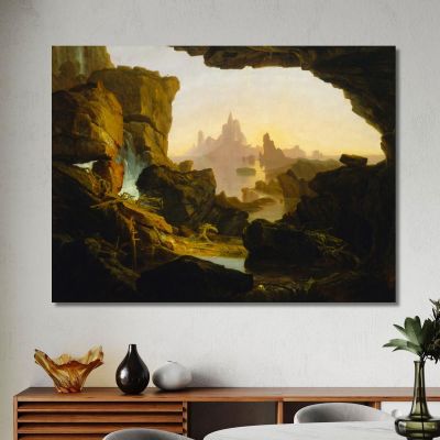 The Subsiding Of The Waters Of The Deluge Thomas Cole tcl45 canvas print 