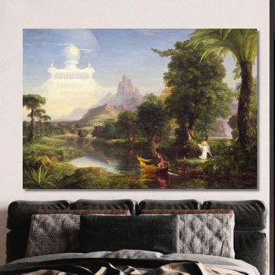 The Voyage Of Life Youth Thomas Cole tcl51 canvas print  The Voyage Of Life Youth Thomas Cole tcl51 canvas print