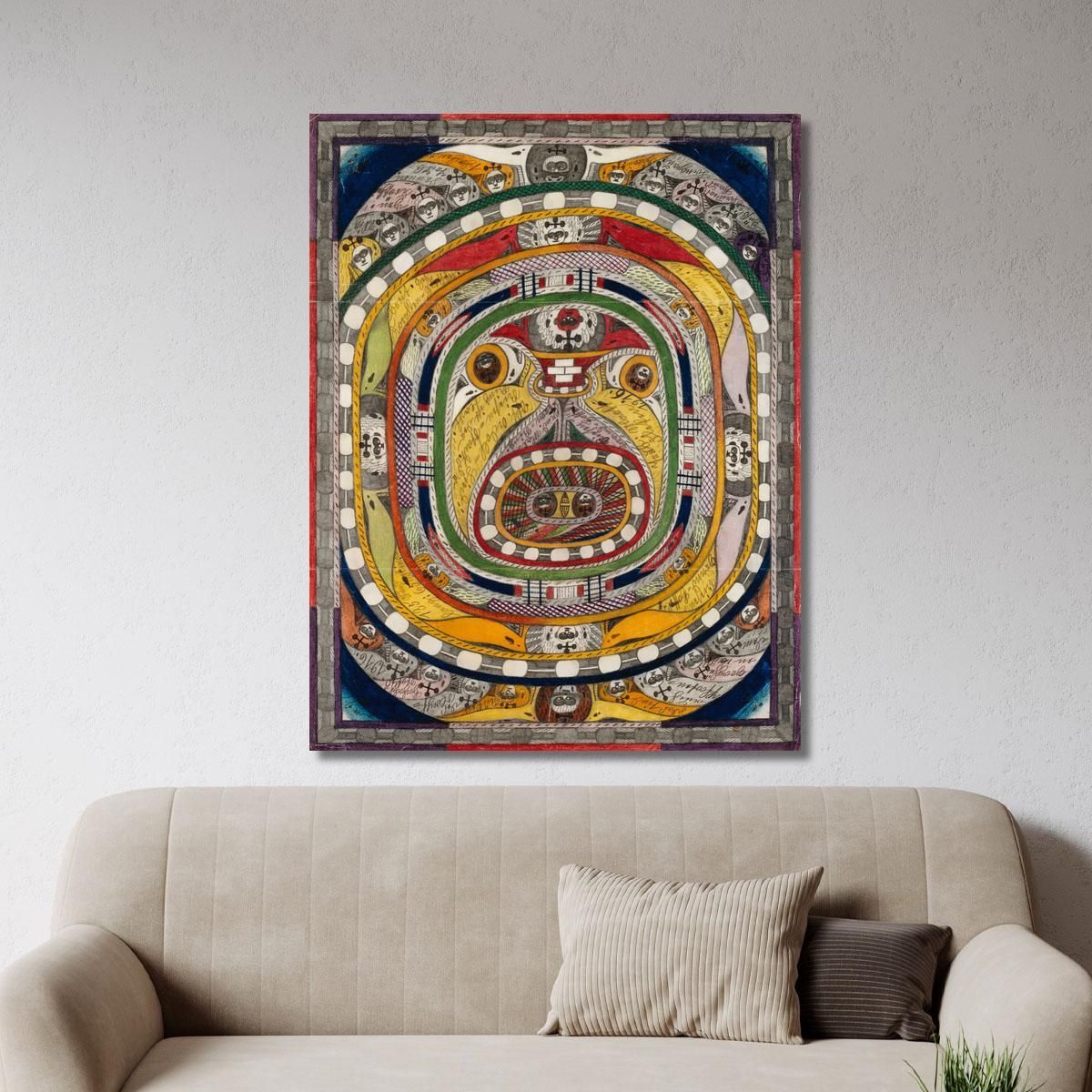 The Napf Adolf Wölfli awl6 canvas print 