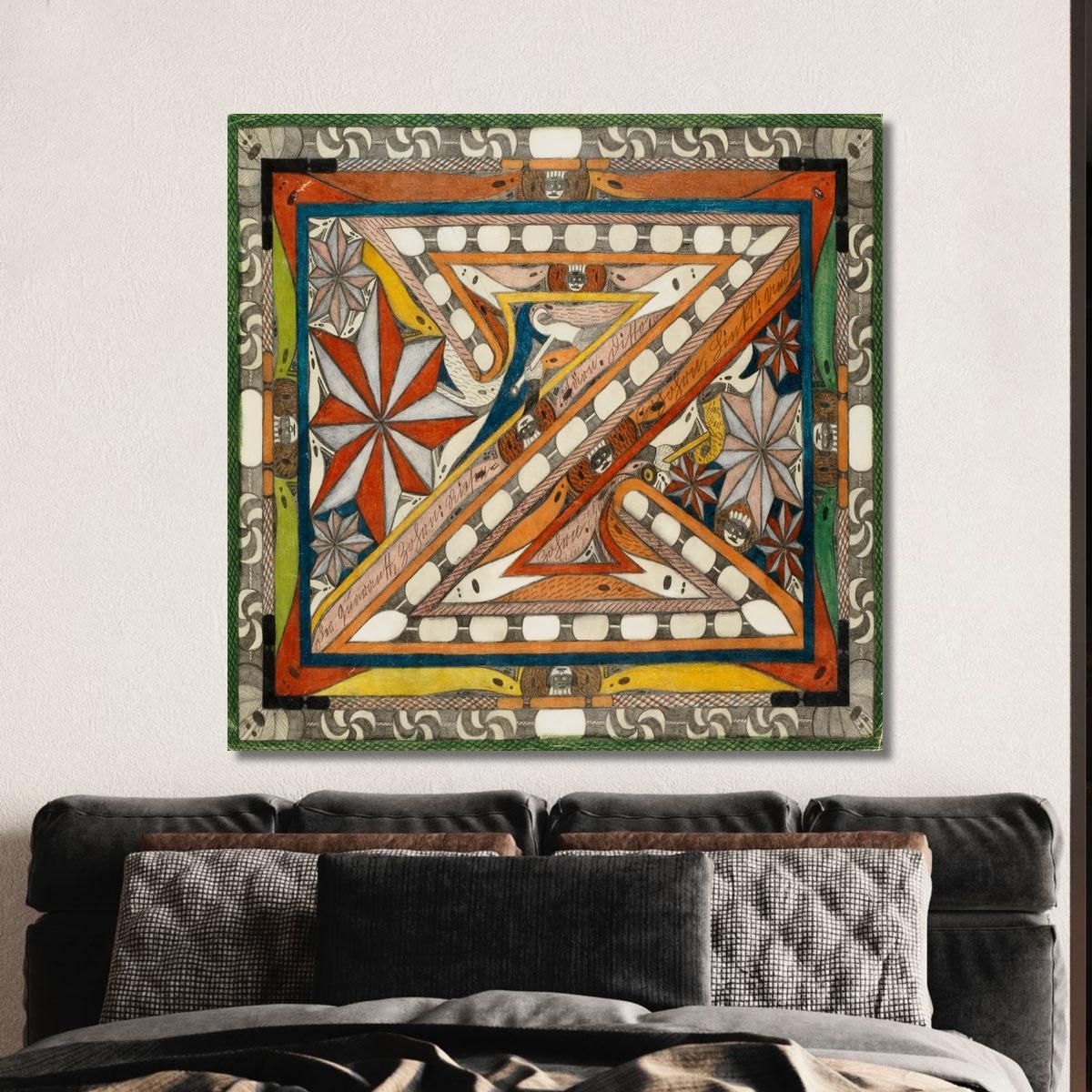 The Quarantt Zohrn Ditto Zohohrn And Ditto Ziohn Giant - Stars Adolf Wölfli awl7 canvas print 