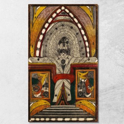 The Crucifixion Of My Humble Self On The Biscay - Harbor - Island In The Pacific Ocean In Late Summer 1876 Adolf Wölfli awl16 c