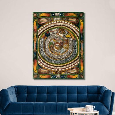 The Wall Clock - Snake. A Zohohrn Hour Long Adolf Wölfli awl17 canvas print 