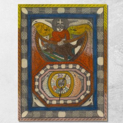 Great-Great - Empress And Great - Great - Goddess Helvetia In The Harbor Of Daali India Adolf Wölfli awl19 canvas print 