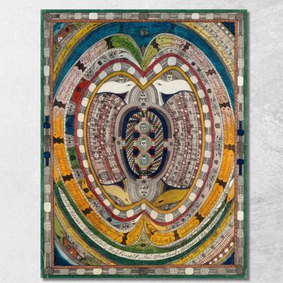 St. Adolf - Giant - Escorial Reykjavik Near Marbach - Wiggen Canton Lucerne Adolf Wölfli awl36 canvas print 