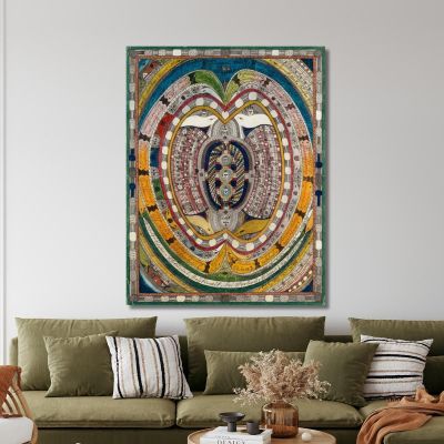 St. Adolf - Giant - Escorial Reykjavik Near Marbach - Wiggen Canton Lucerne Adolf Wölfli awl36 canvas print 