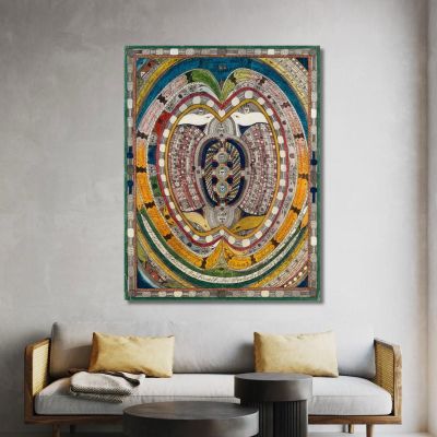 St. Adolf - Giant - Escorial Reykjavik Near Marbach - Wiggen Canton Lucerne Adolf Wölfli awl36 canvas print 