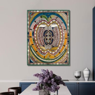St. Adolf - Giant - Escorial Reykjavik Near Marbach - Wiggen Canton Lucerne Adolf Wölfli awl36 canvas print 