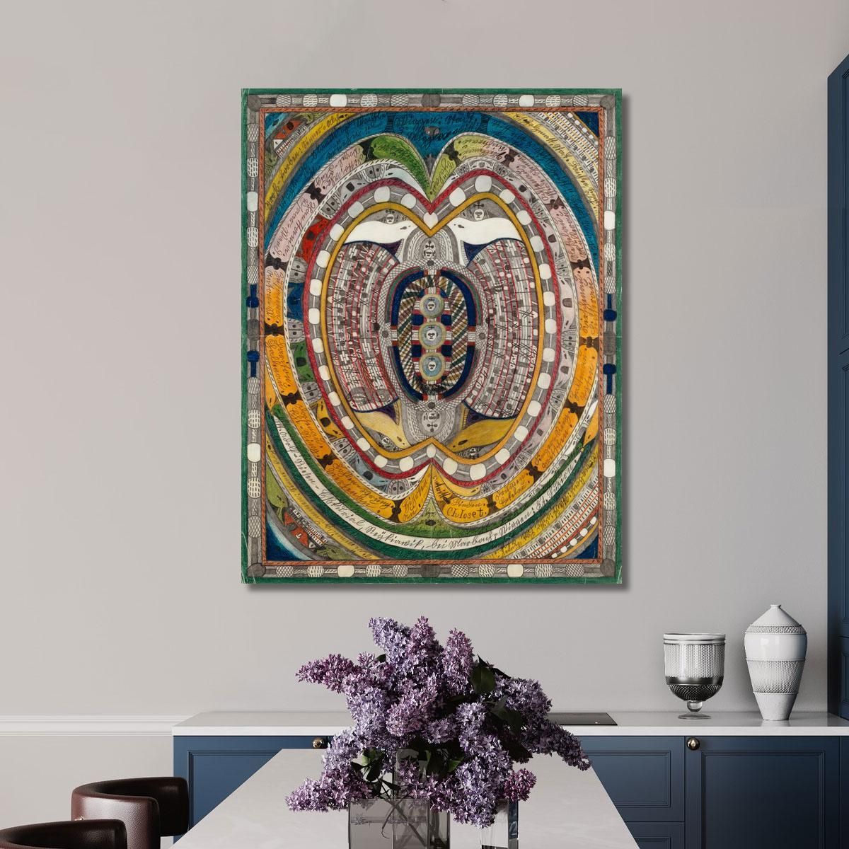 St. Adolf - Giant - Escorial Reykjavik Near Marbach - Wiggen Canton Lucerne Adolf Wölfli awl36 canvas print 