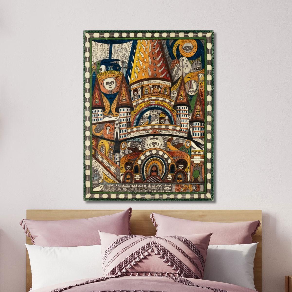 St. Vincent - Minster In Bern Adolf Wölfli awl41 canvas print 