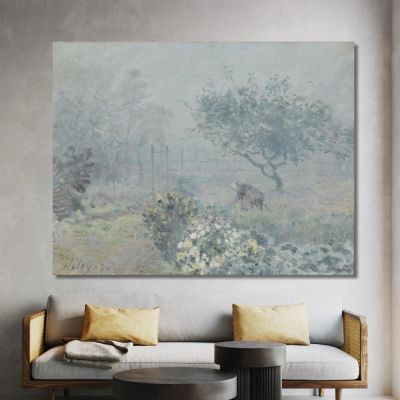 Fog Voisins Alfred Sisley asi19 canvas print 