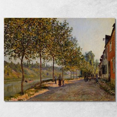June Morning In Saint-Mammès Alfred Sisley asi22 canvas print