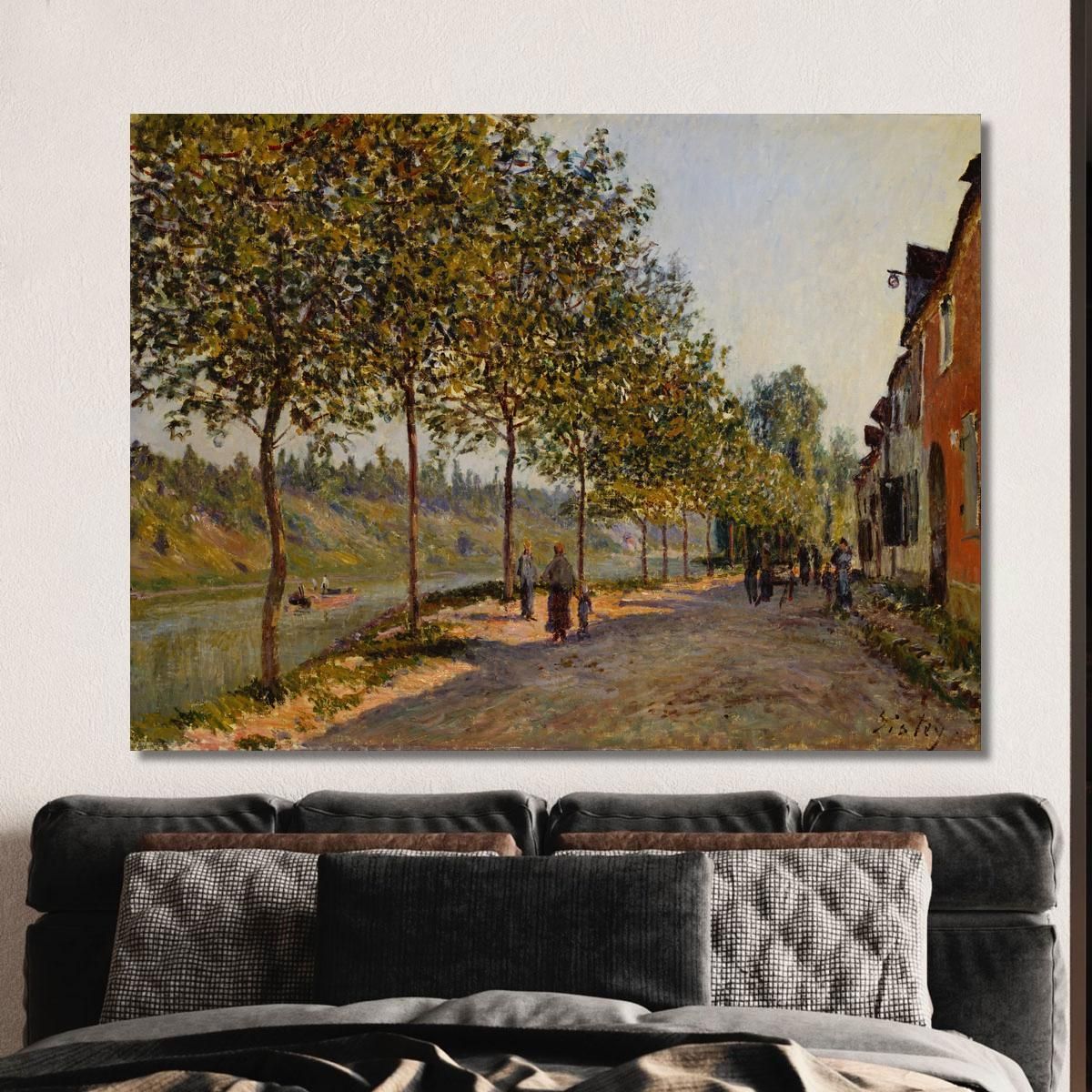 June Morning In Saint-Mammès Alfred Sisley asi22 canvas print