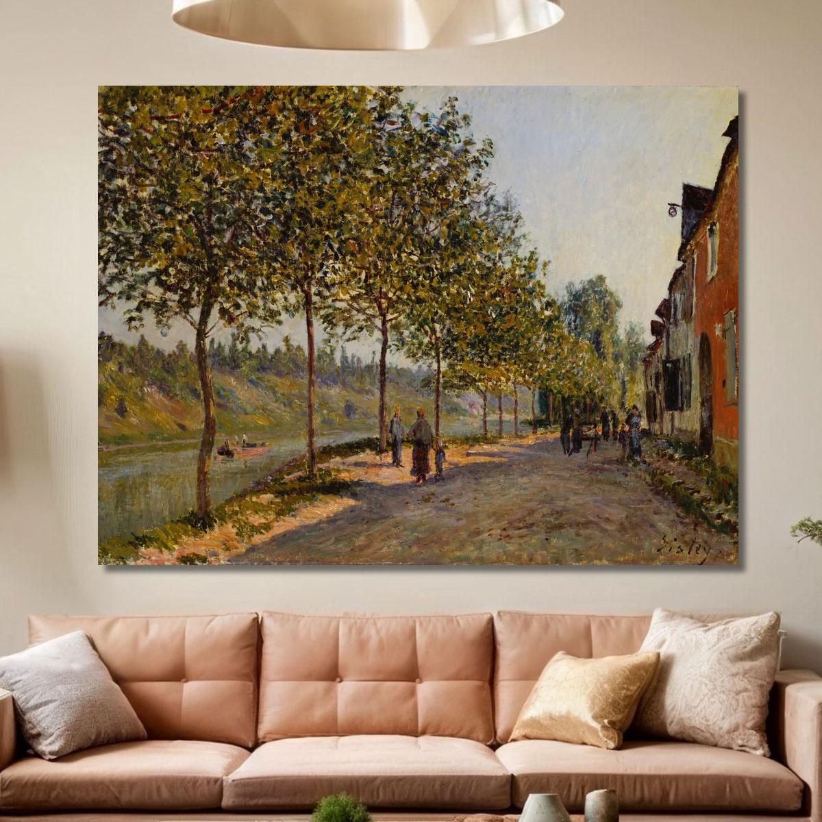 June Morning In Saint-Mammès Alfred Sisley asi22 canvas print
