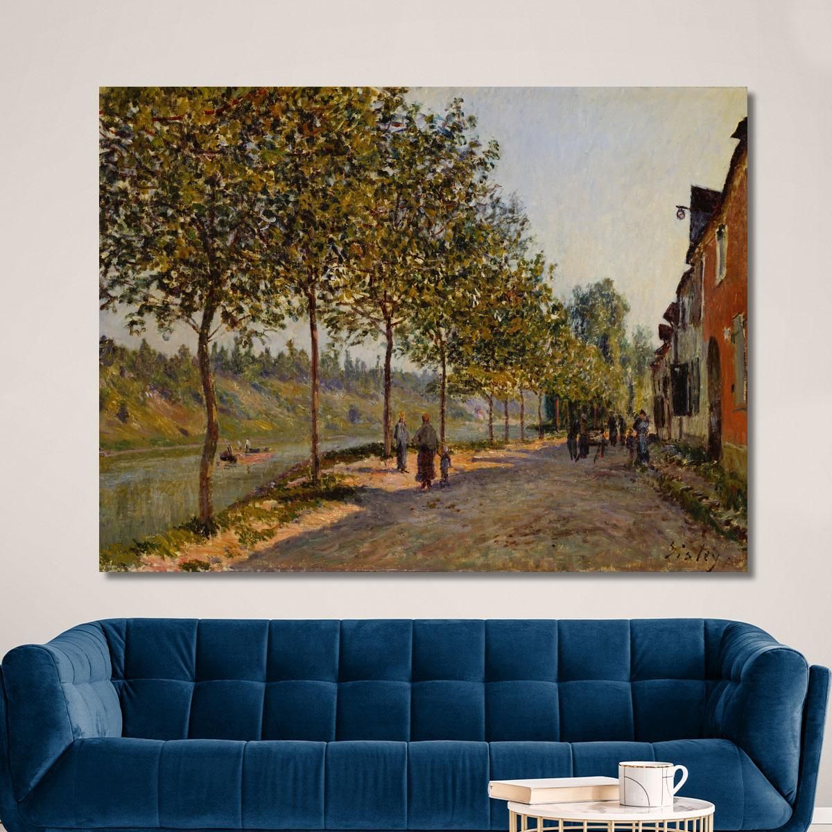 June Morning In Saint-Mammès Alfred Sisley asi22 canvas print