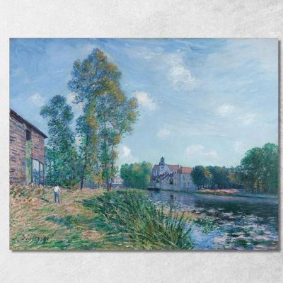 Le Loing À Moret En Été Alfred Sisley asi42 canvas print 